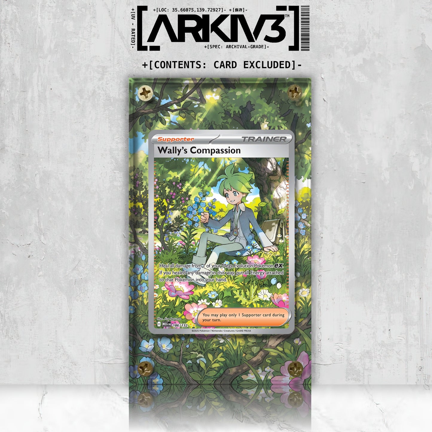 [UNIT: 186/132] // Wally's Compassion Extended Art Display Case - Raw