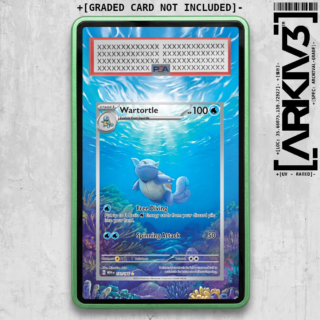 [UNIT: 171/165] // Wartortle Extended Art Display Case - Graded