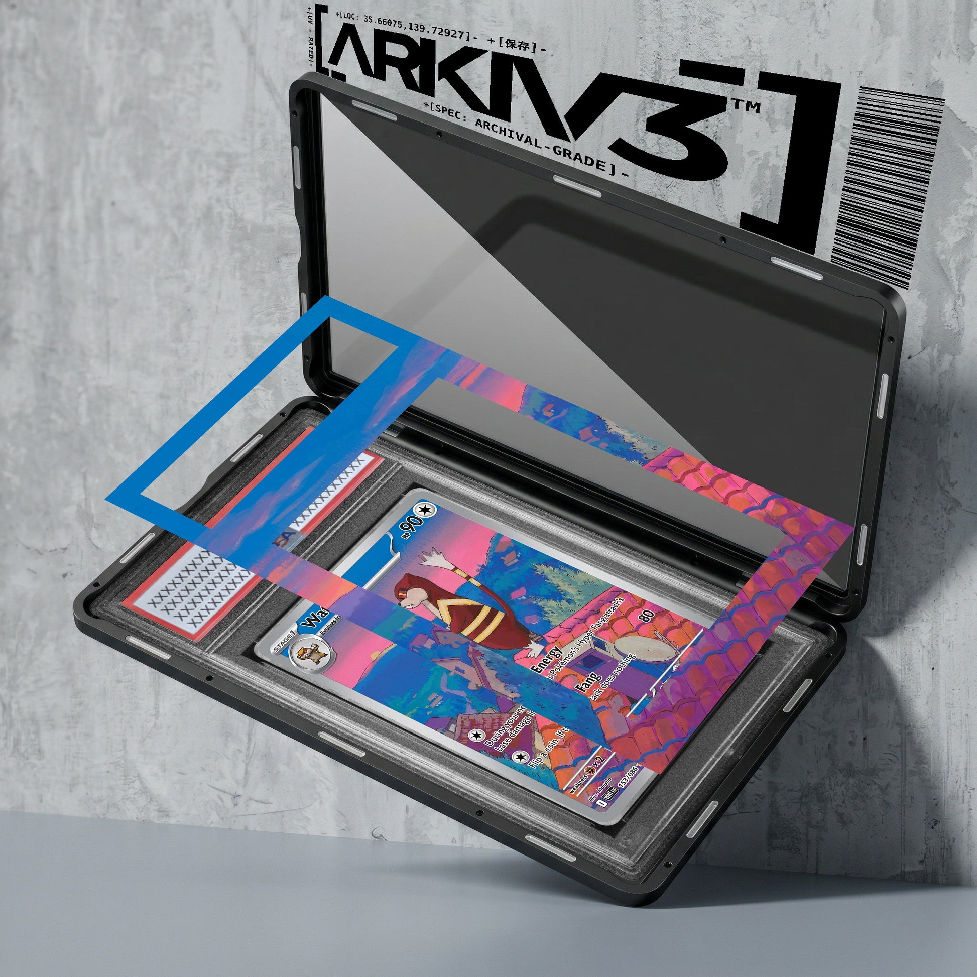 ARKIV3 PSA graded exploded mockup