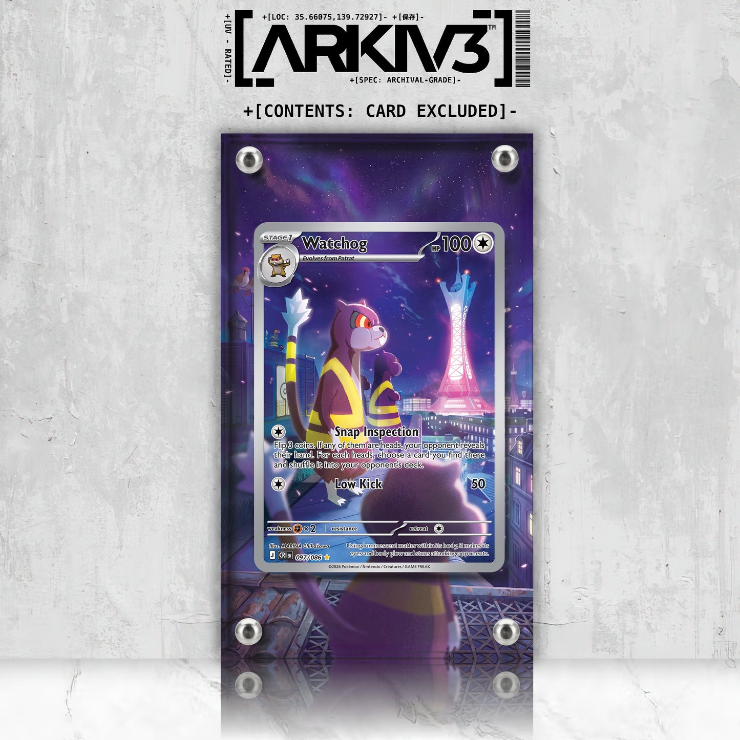 [UNIT: 97/86] // Watchog Extended Art Display Case - Raw