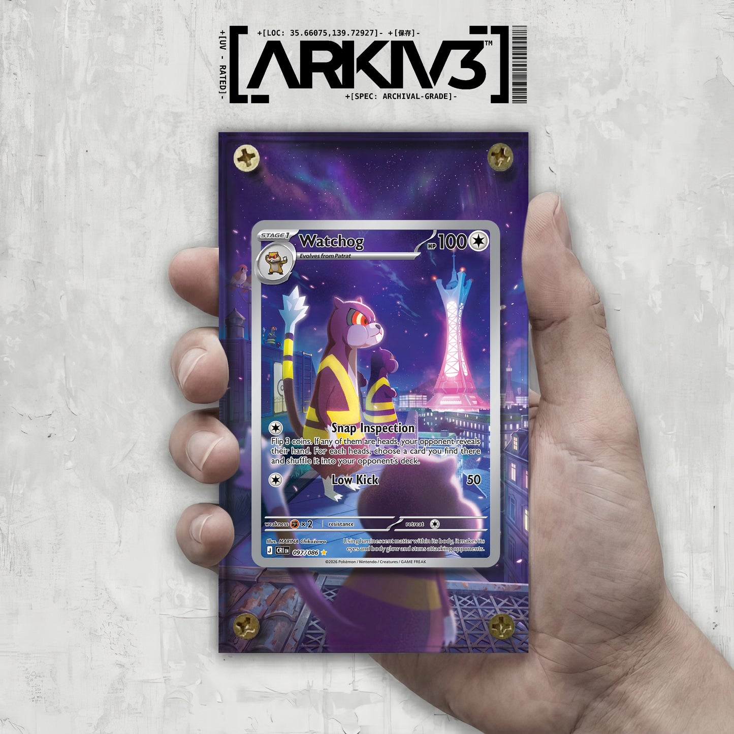 [UNIT: 97/86] // Watchog Extended Art Display Case - Raw