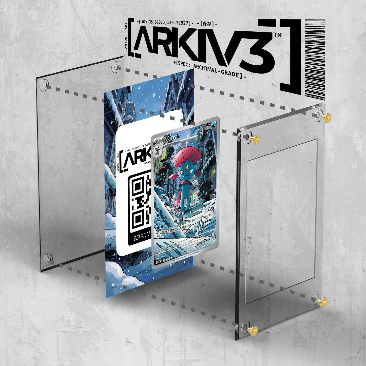 [UNIT: 228/217] // Weavile Extended Art Display Case - Raw