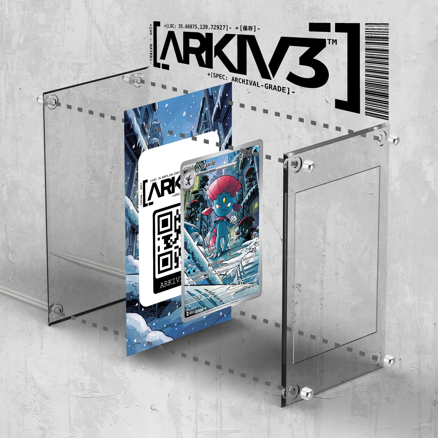 [UNIT: 228/217] // Weavile Extended Art Display Case - Raw