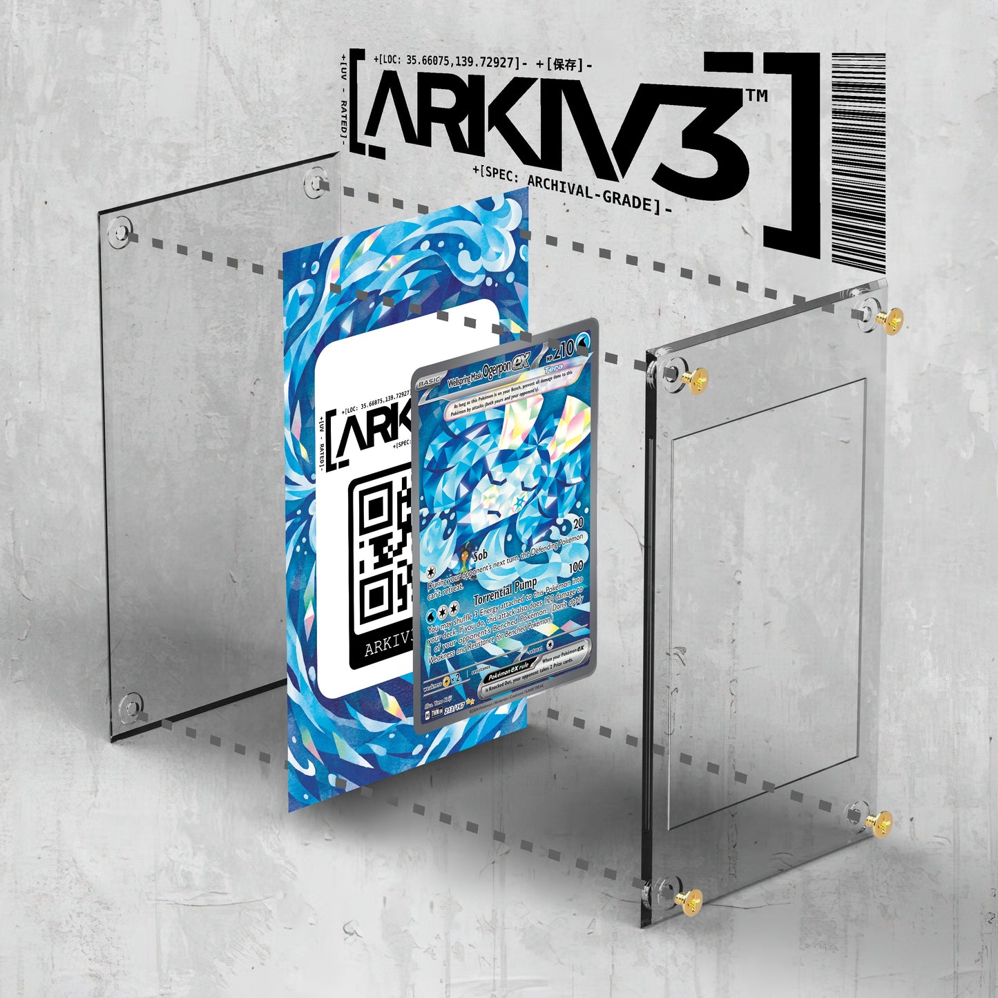 [UNIT: 213/167] // Wellspring Mask Ogerpon ex Extended Art Display Case - Raw
