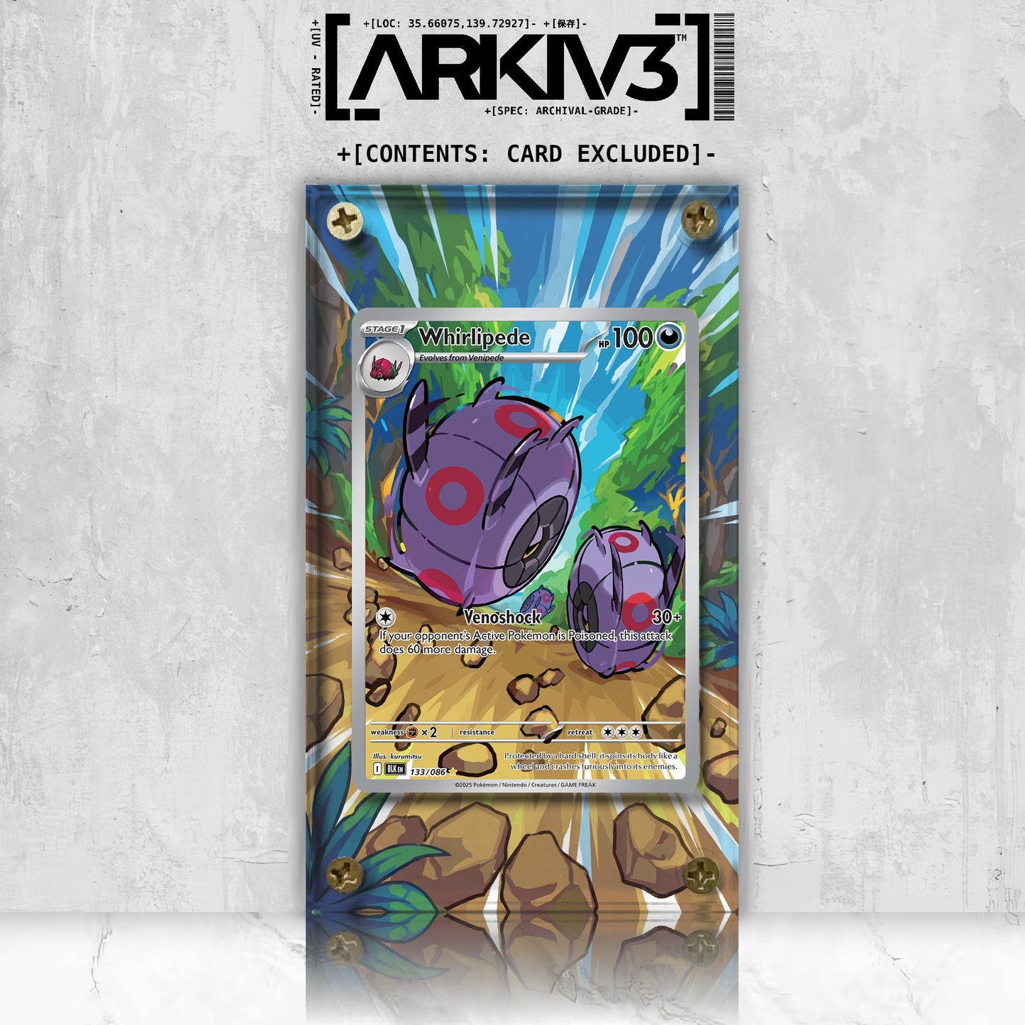 [UNIT: 133/86] // Whirlipede Extended Art Display Case - Raw
