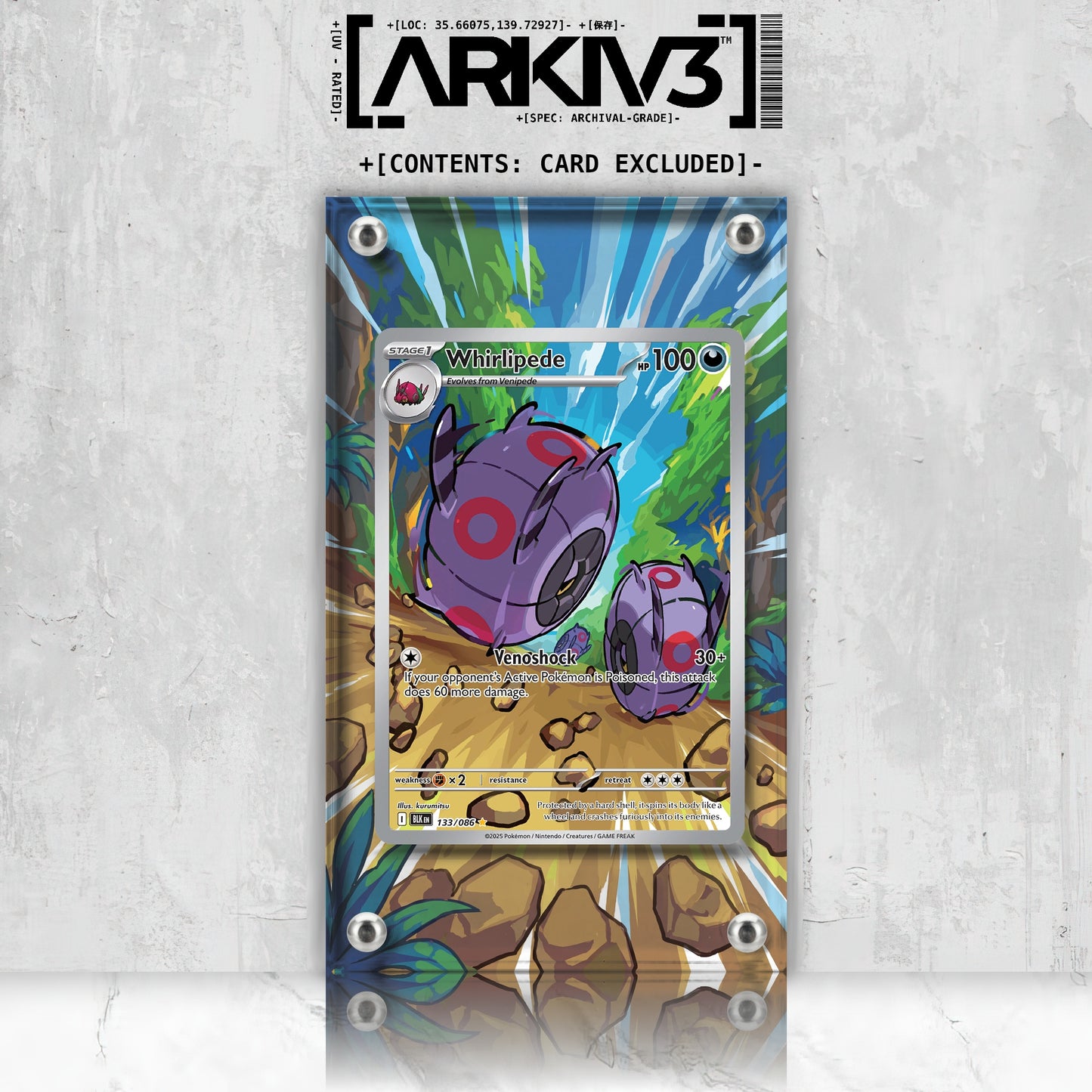 [UNIT: 133/86] // Whirlipede Extended Art Display Case - Raw