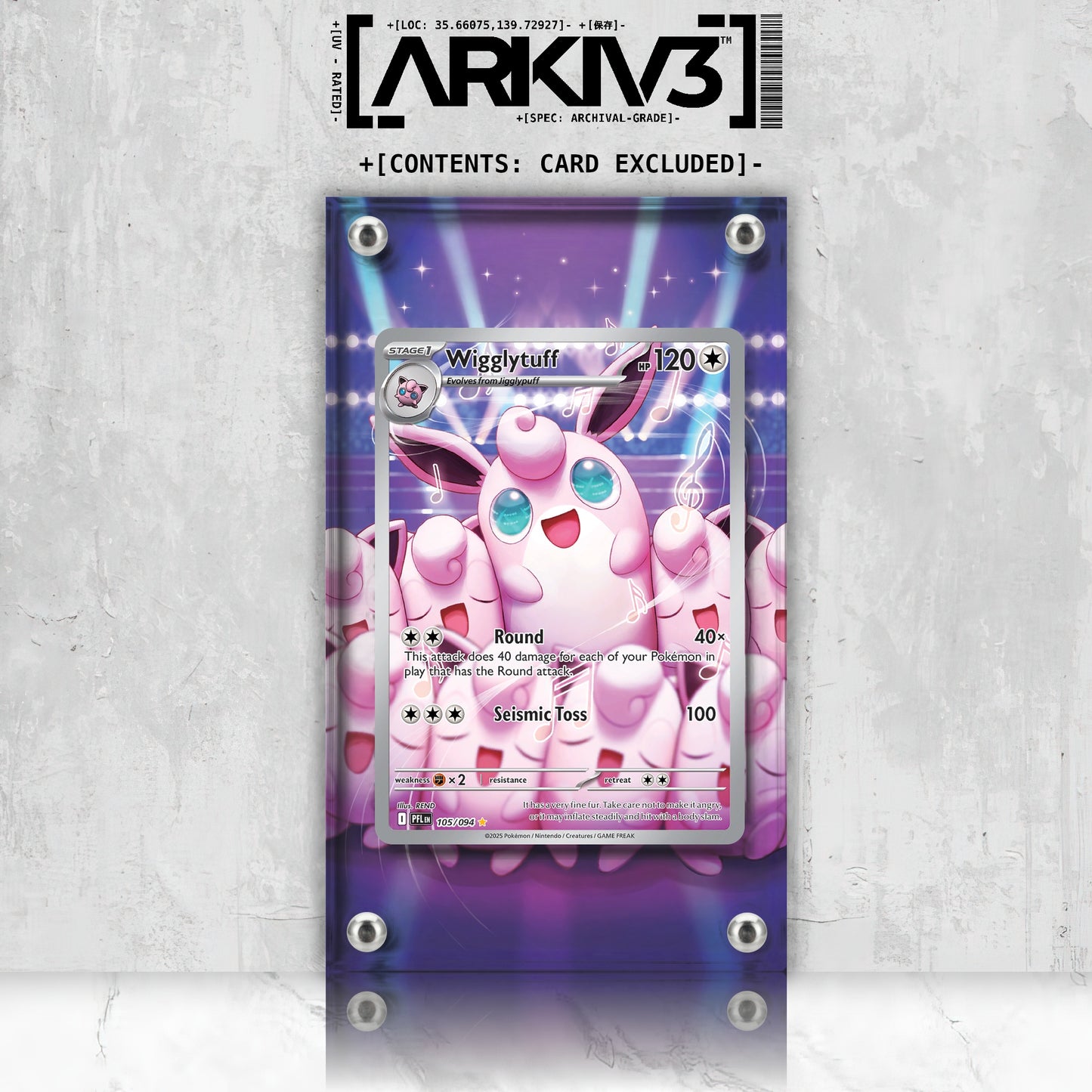 [UNIT: 105/94] // Wigglytuff Extended Art Display Case - Raw