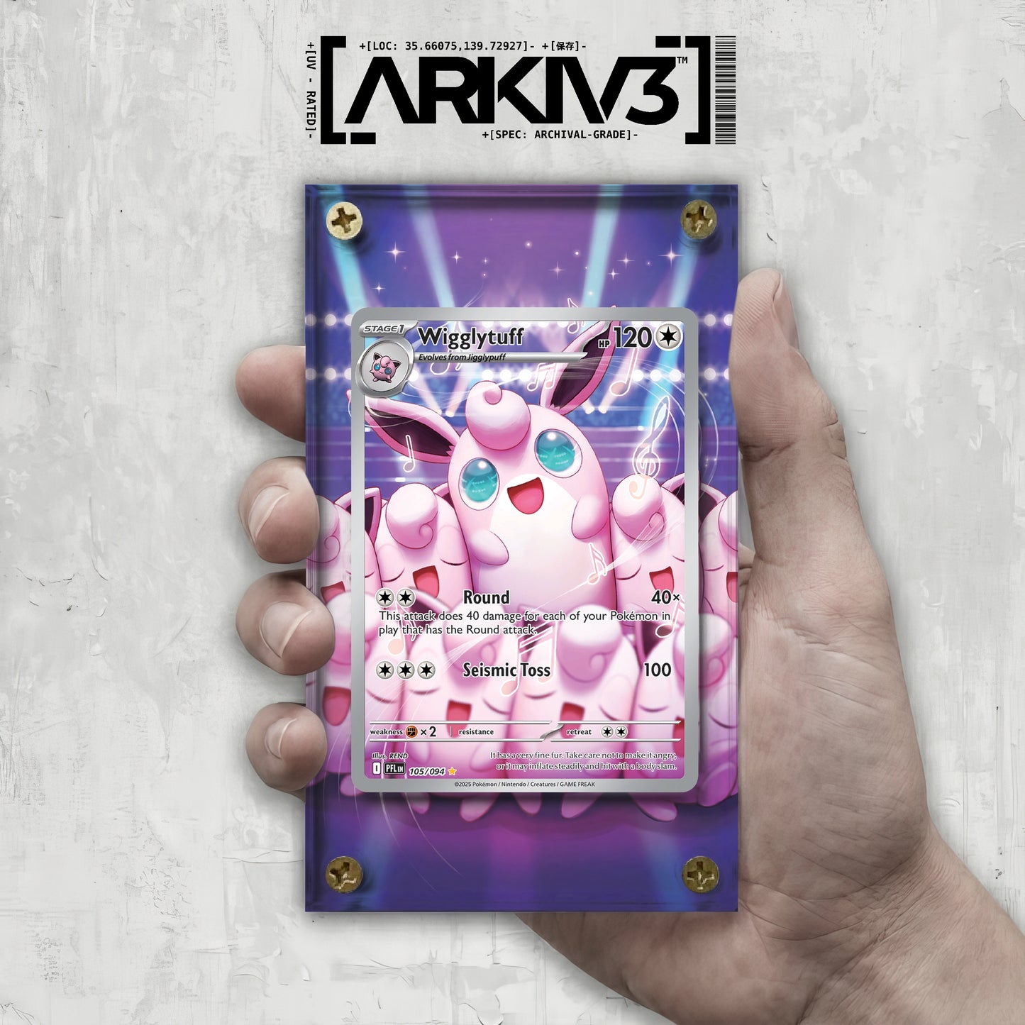 [UNIT: 105/94] // Wigglytuff Extended Art Display Case - Raw