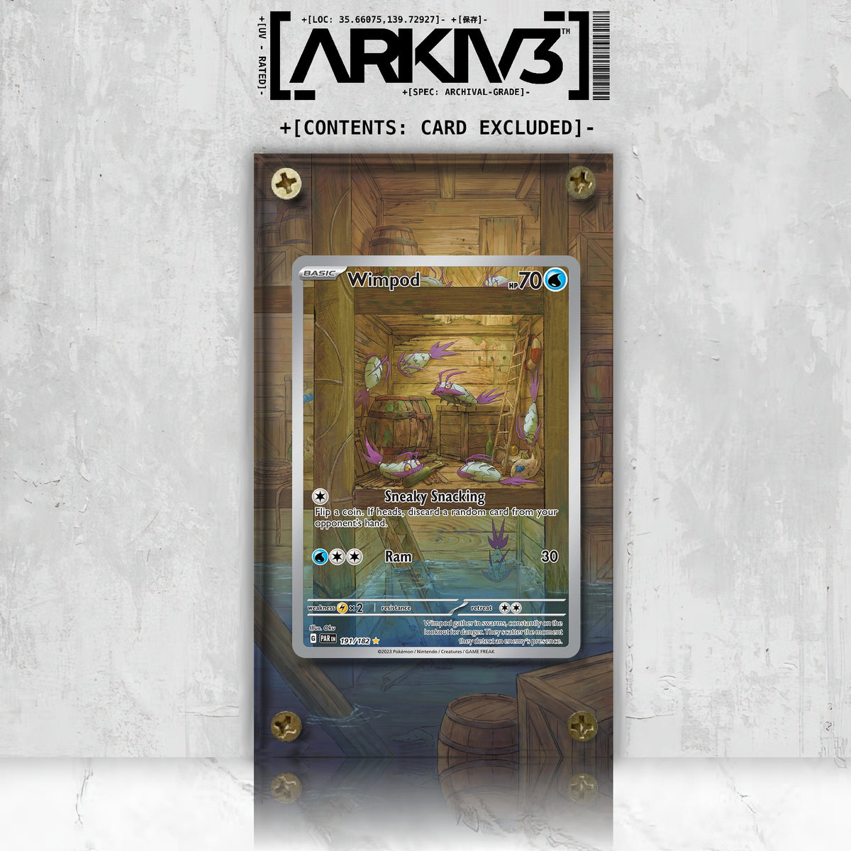 [UNIT: 191/182] // Wimpod Extended Art Display Case - Raw