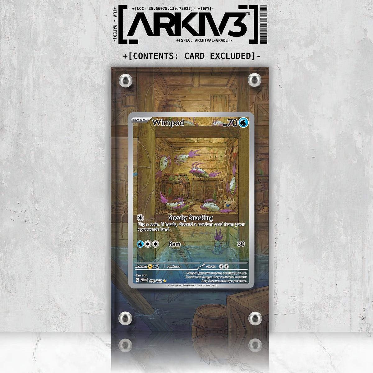 [UNIT: 191/182] // Wimpod Extended Art Display Case - Raw