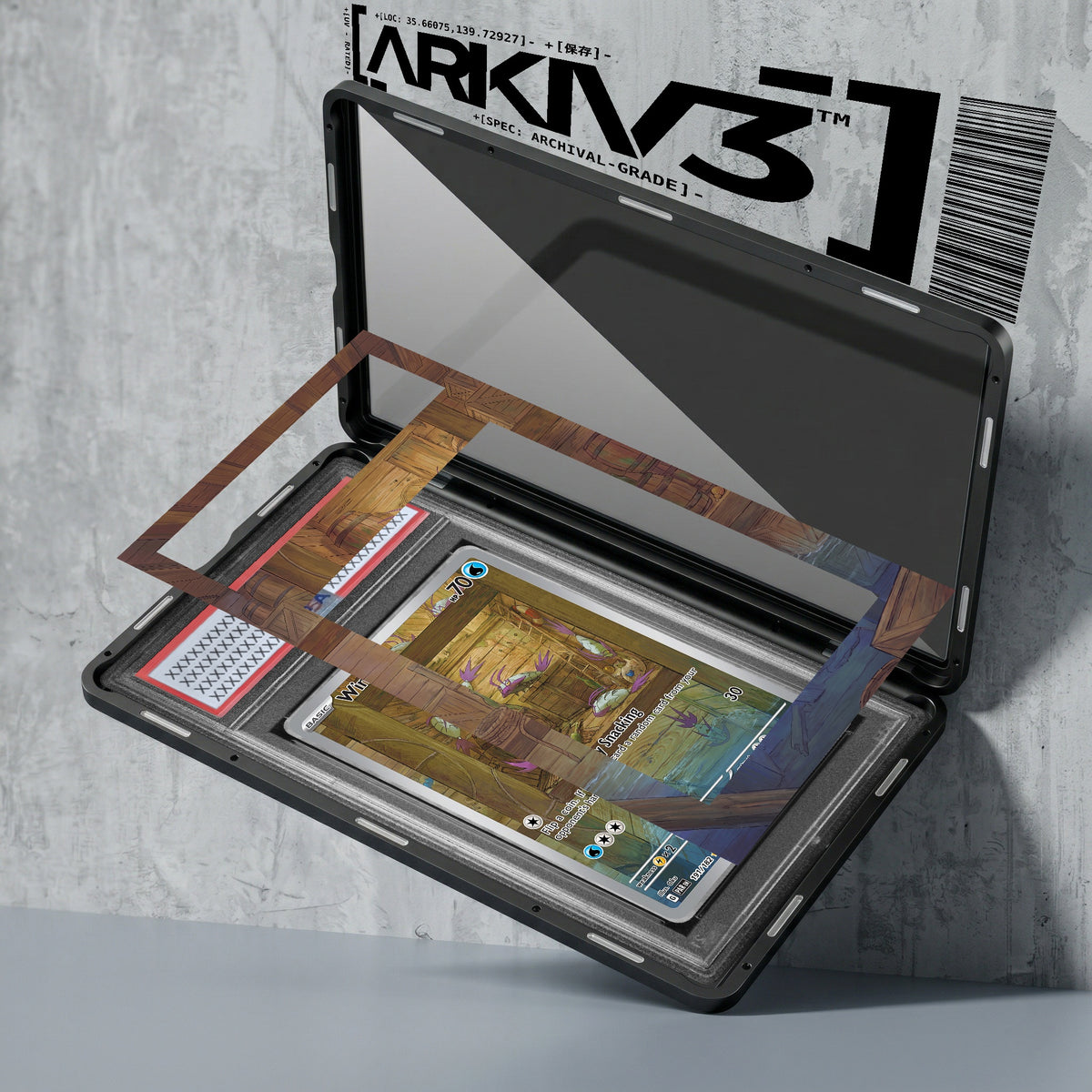 ARKIV3 PSA graded exploded mockup