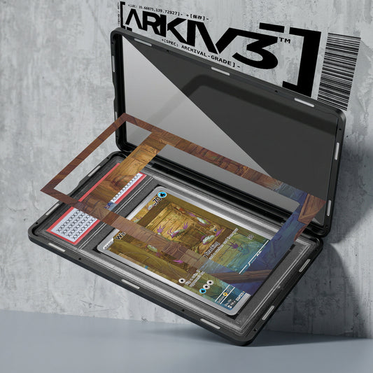 ARKIV3 PSA graded exploded mockup
