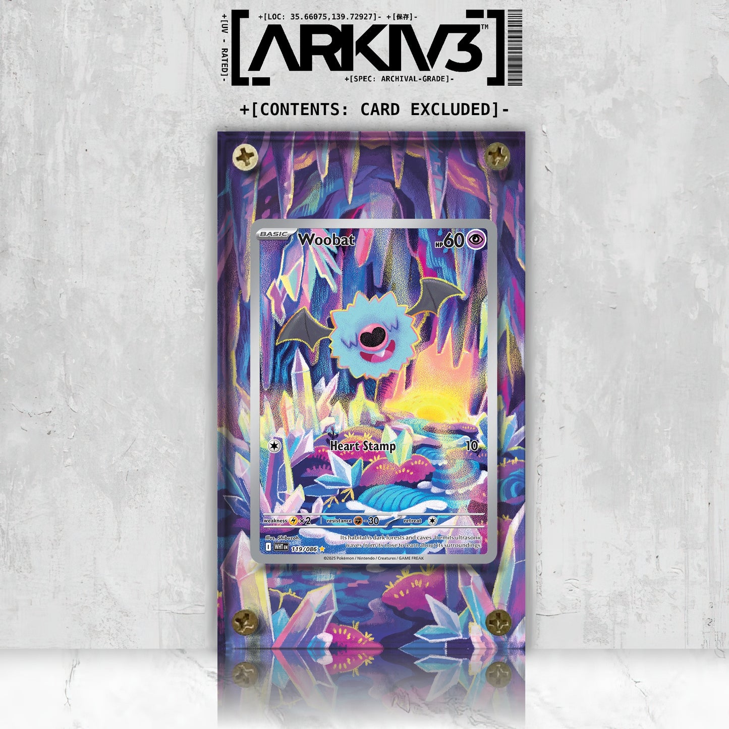 [UNIT: 119/86] // Woobat Extended Art Display Case - Raw