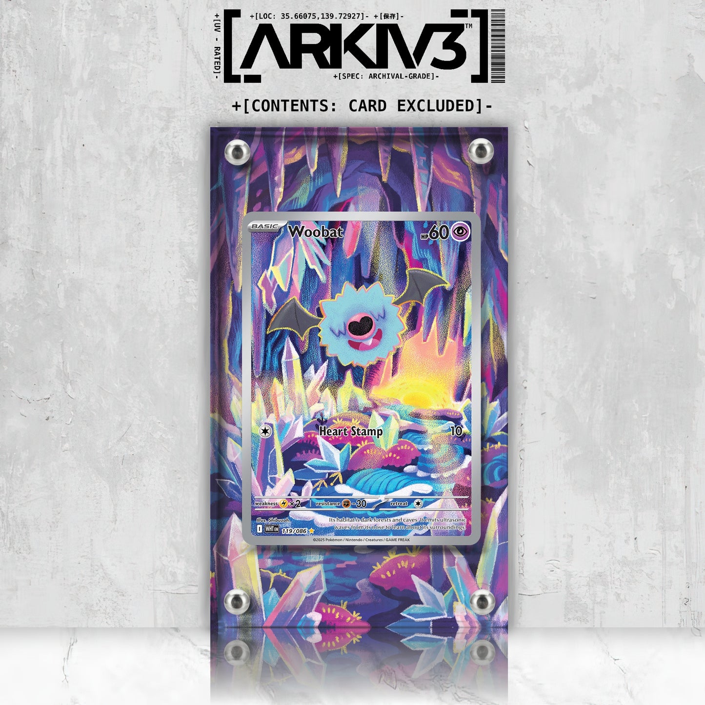 [UNIT: 119/86] // Woobat Extended Art Display Case - Raw