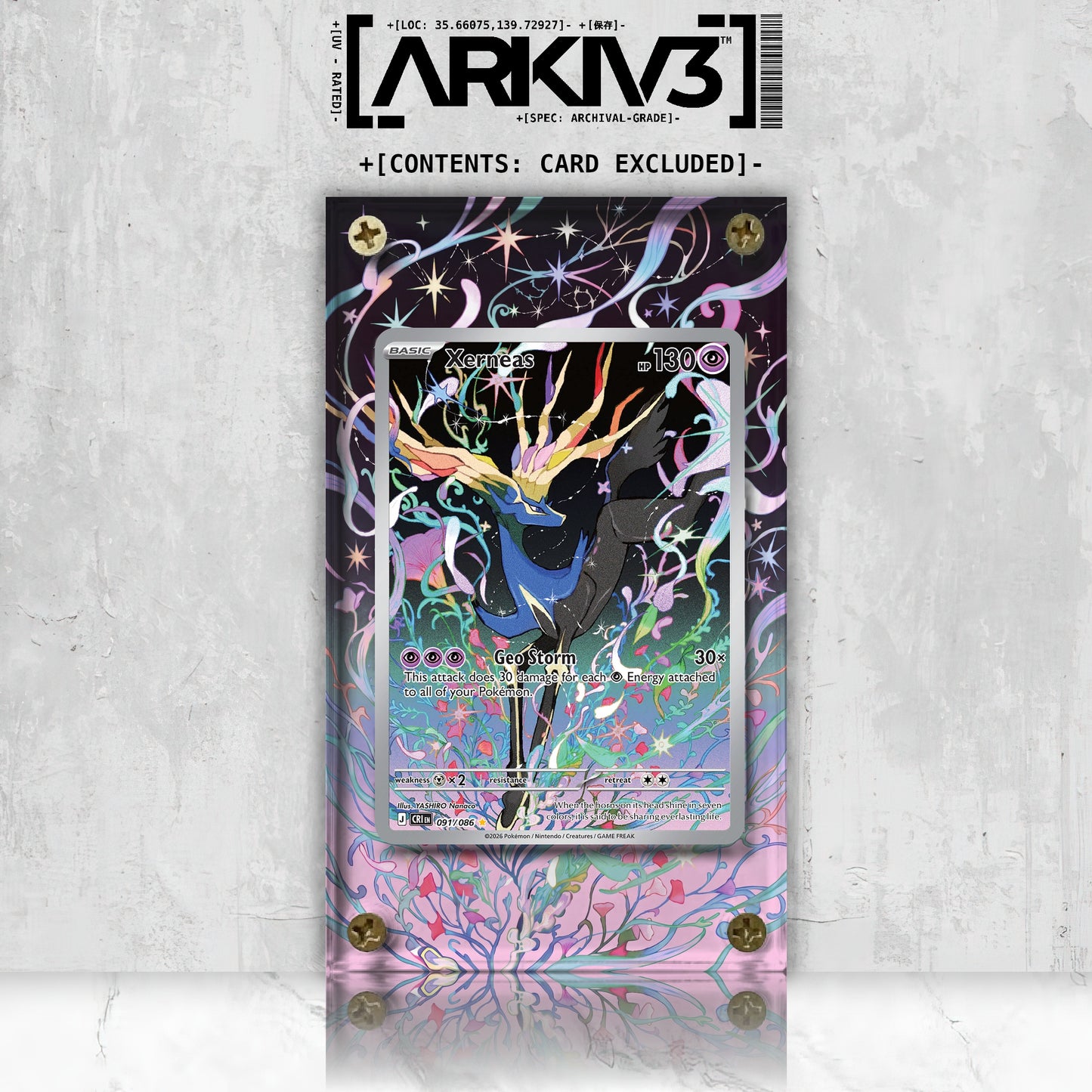 [UNIT: 91/86] // Xerneas Extended Art Display Case - Raw