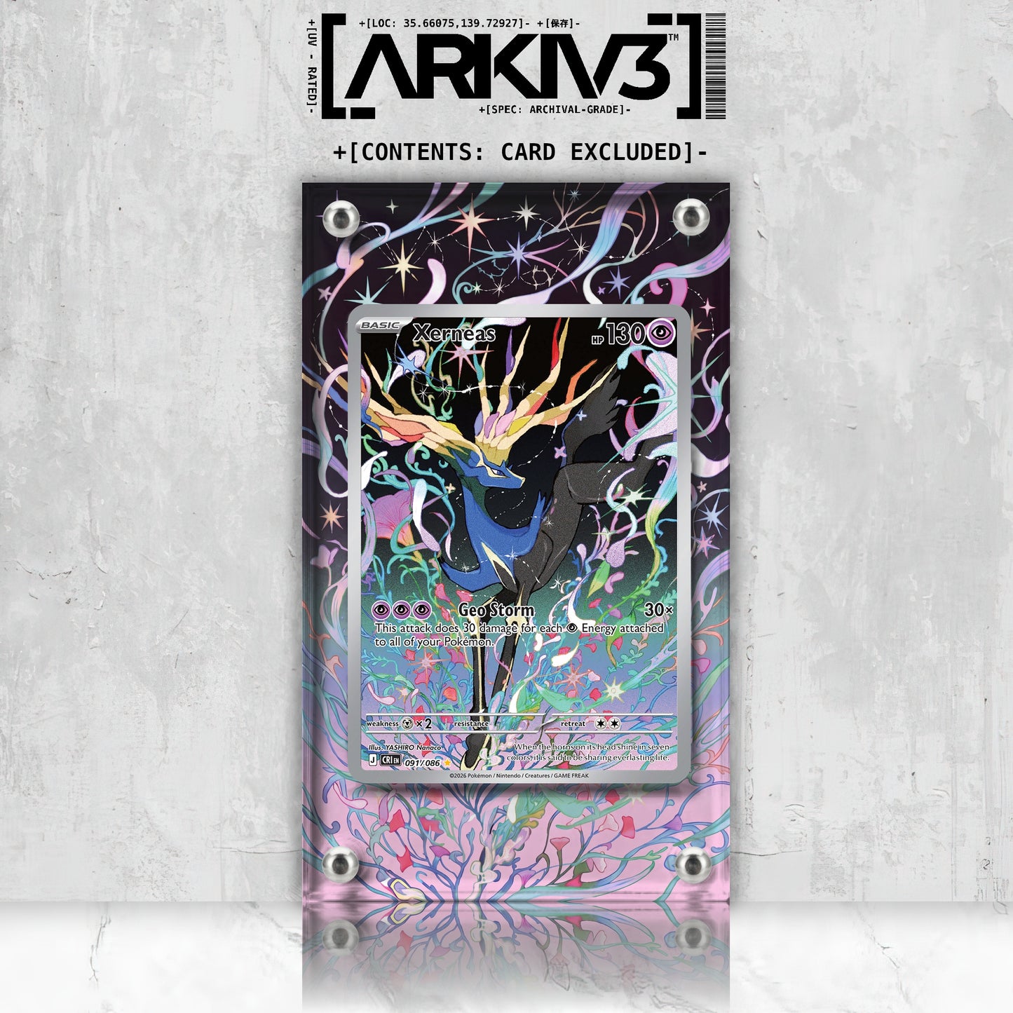 [UNIT: 91/86] // Xerneas Extended Art Display Case - Raw