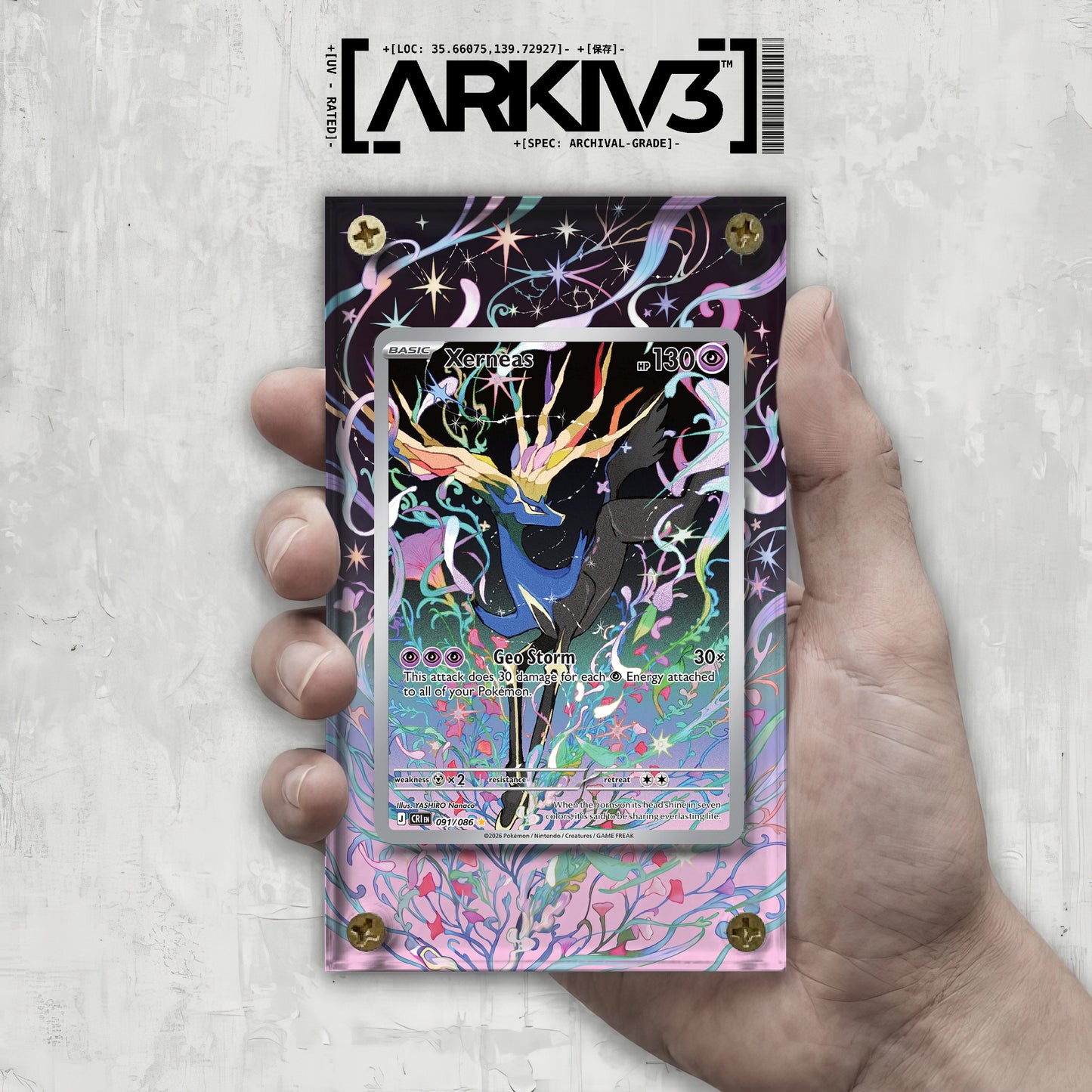 [UNIT: 91/86] // Xerneas Extended Art Display Case - Raw