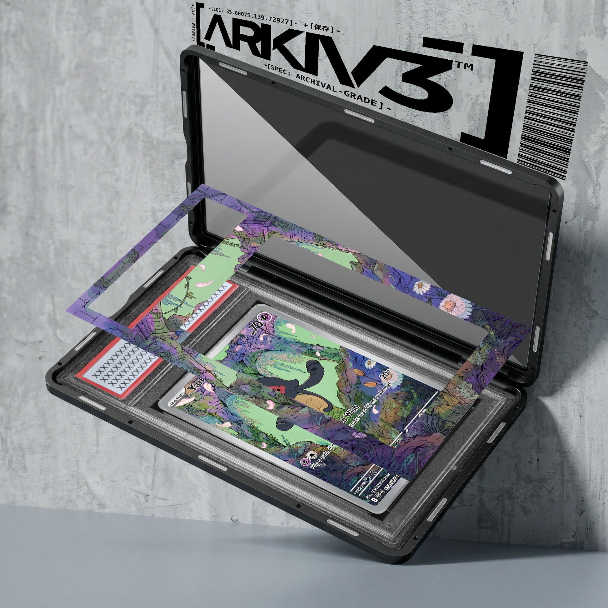 ARKIV3 PSA graded exploded mockup