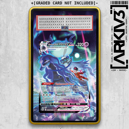 [UNIT: TG18/TG30] // Shadow Rider Calyrex VMAX Extended Art Display Case - Graded