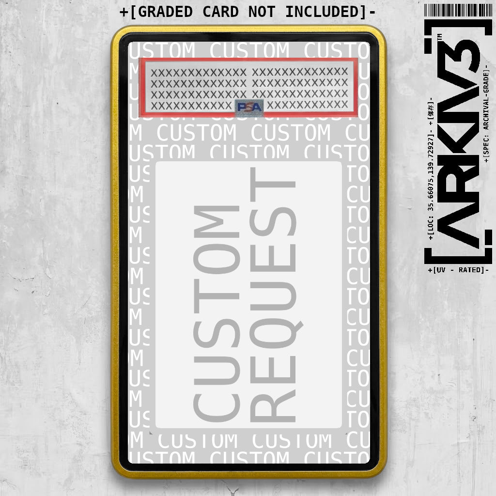 Custom Extended Art Display Case - Graded