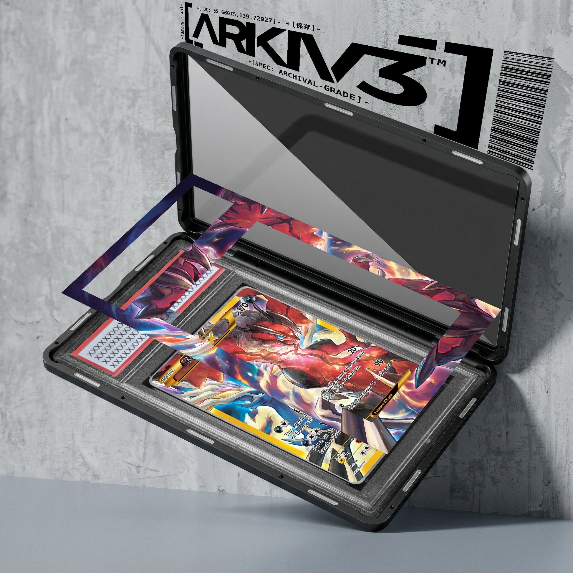ARKIV3 PSA graded exploded mockup