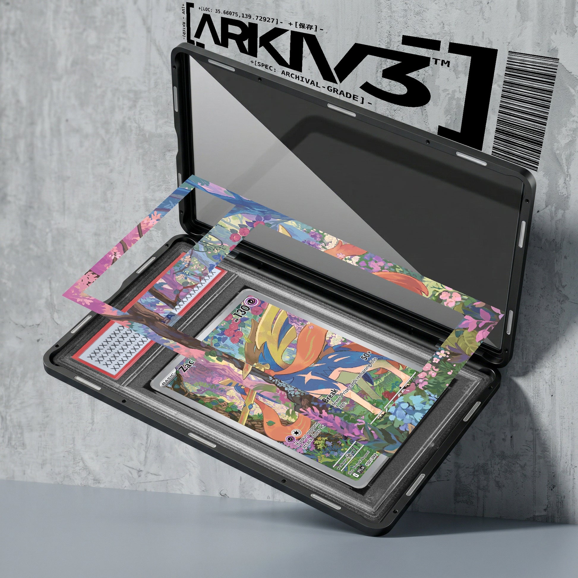 ARKIV3 PSA graded exploded mockup