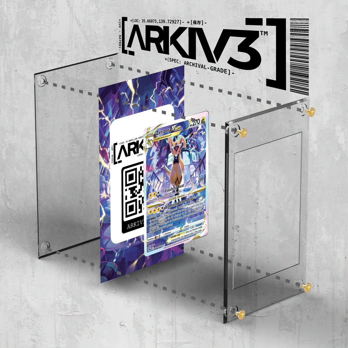 [UNIT: GG43/70] // Zeraora VSTAR Extended Art Display Case - Raw