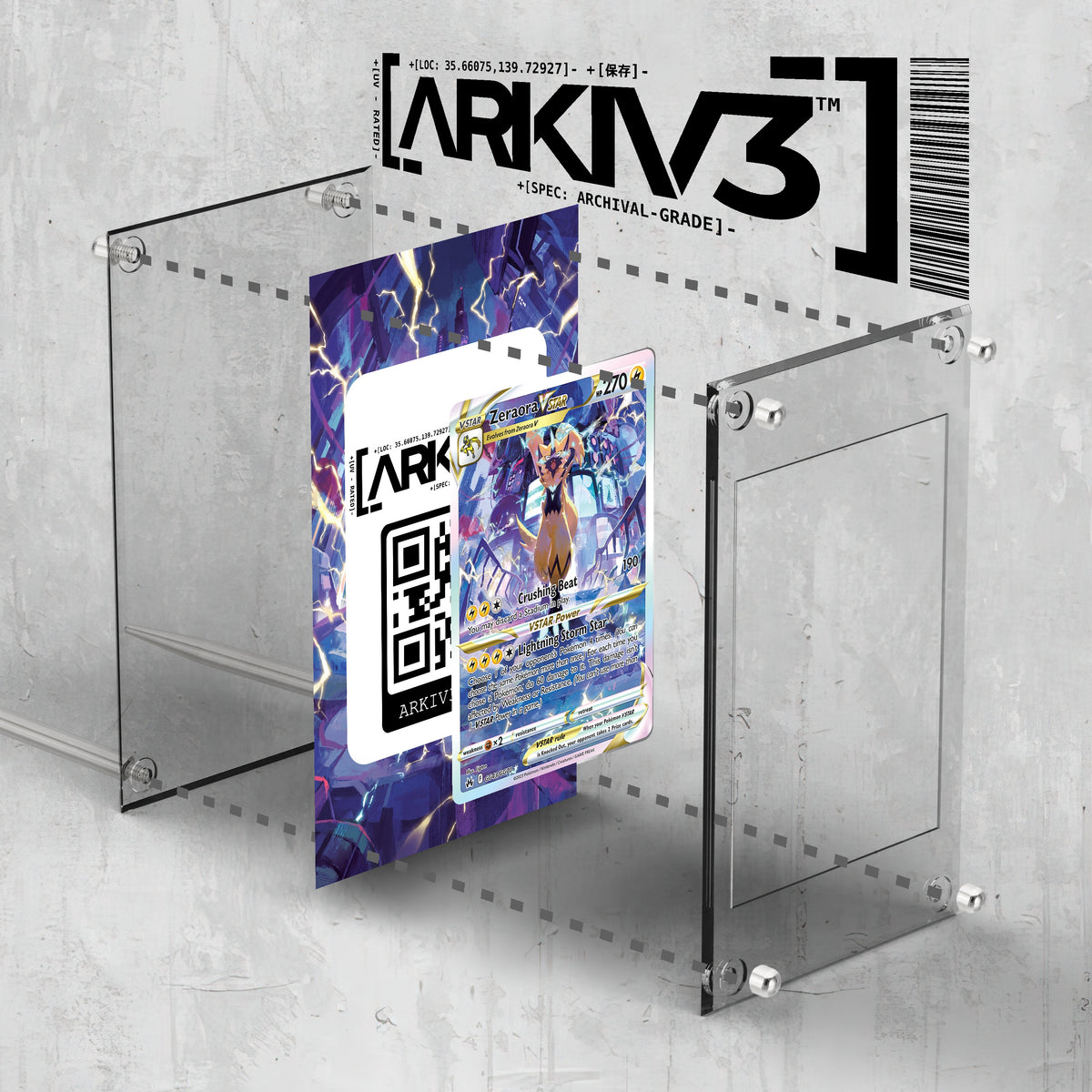 [UNIT: GG43/70] // Zeraora VSTAR Extended Art Display Case - Raw