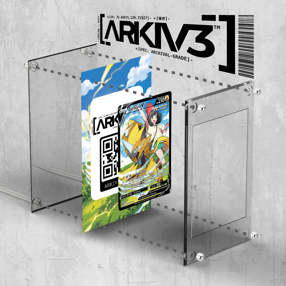 [UNIT: TG16/TG30] // Zeraora V Extended Art Display Case - Raw