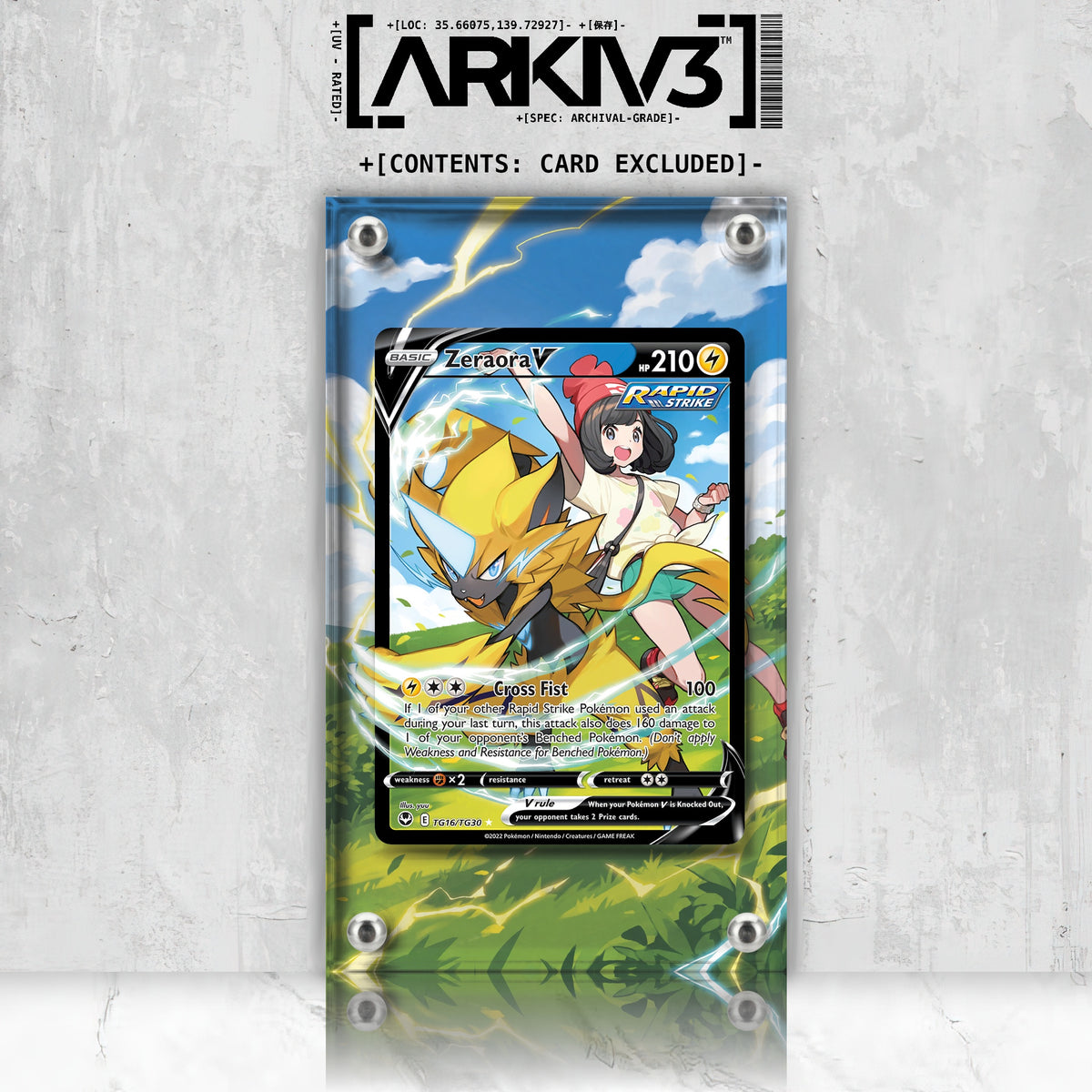 [UNIT: TG16/TG30] // Zeraora V Extended Art Display Case - Raw
