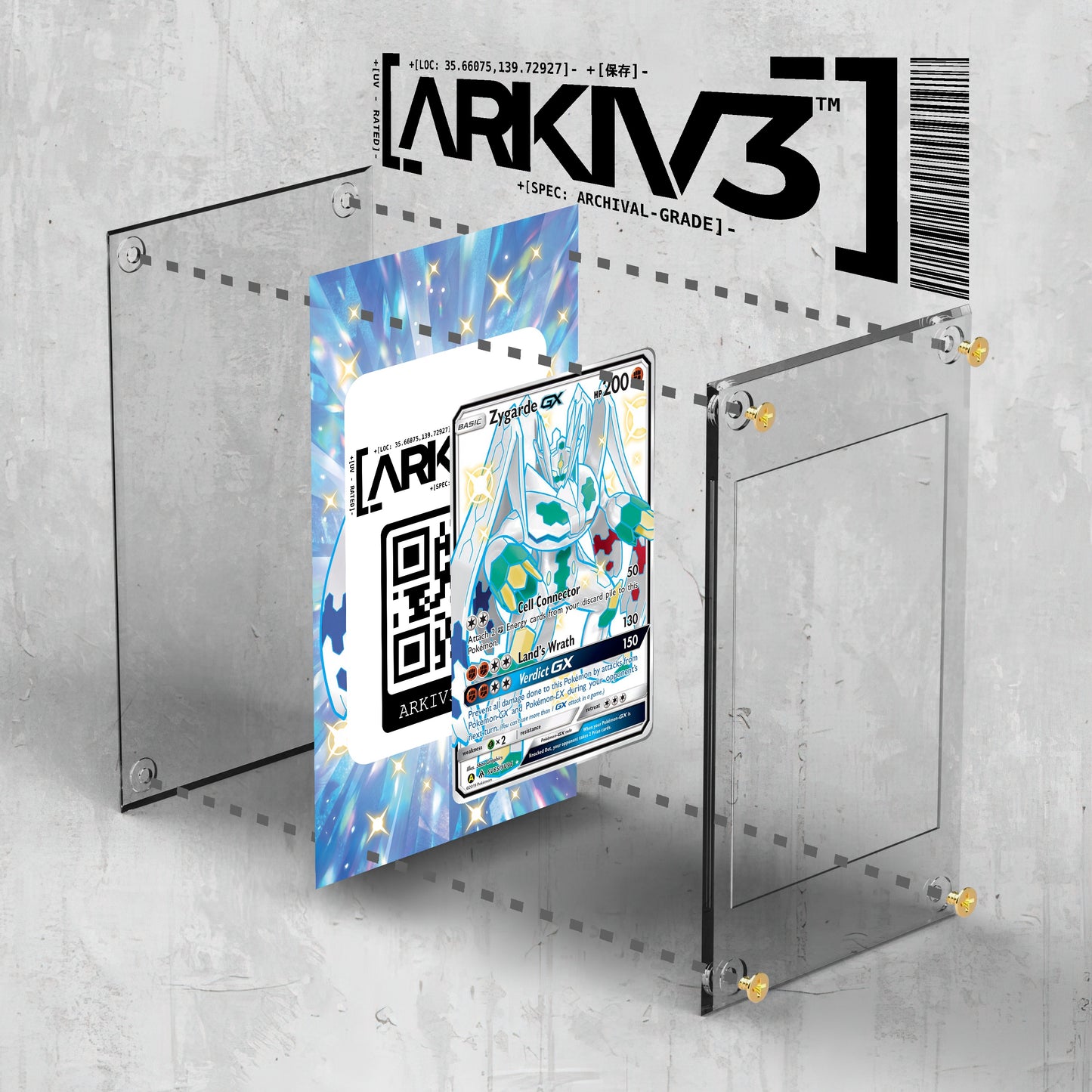 [UNIT: SV65/SV94] // Zygarde GX Extended Art Display Case - Raw
