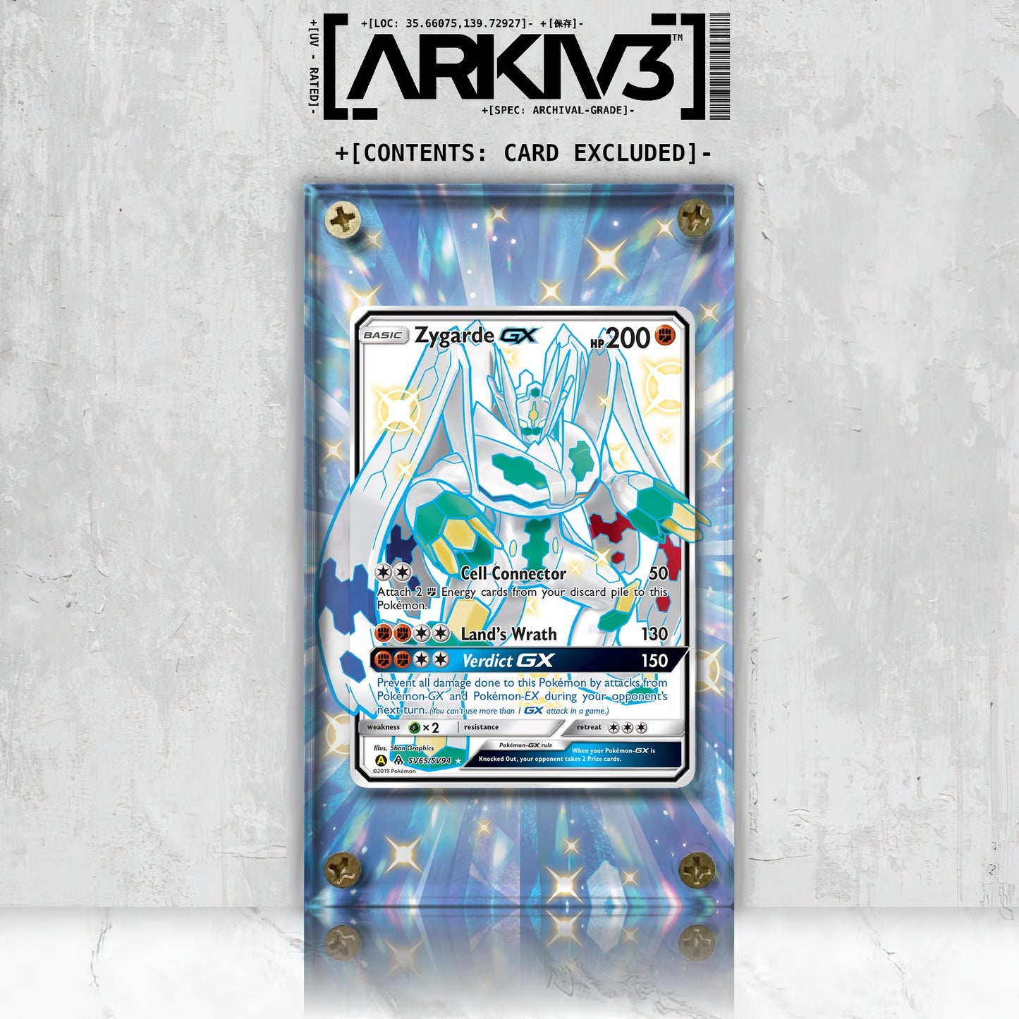 [UNIT: SV65/SV94] // Zygarde GX Extended Art Display Case - Raw