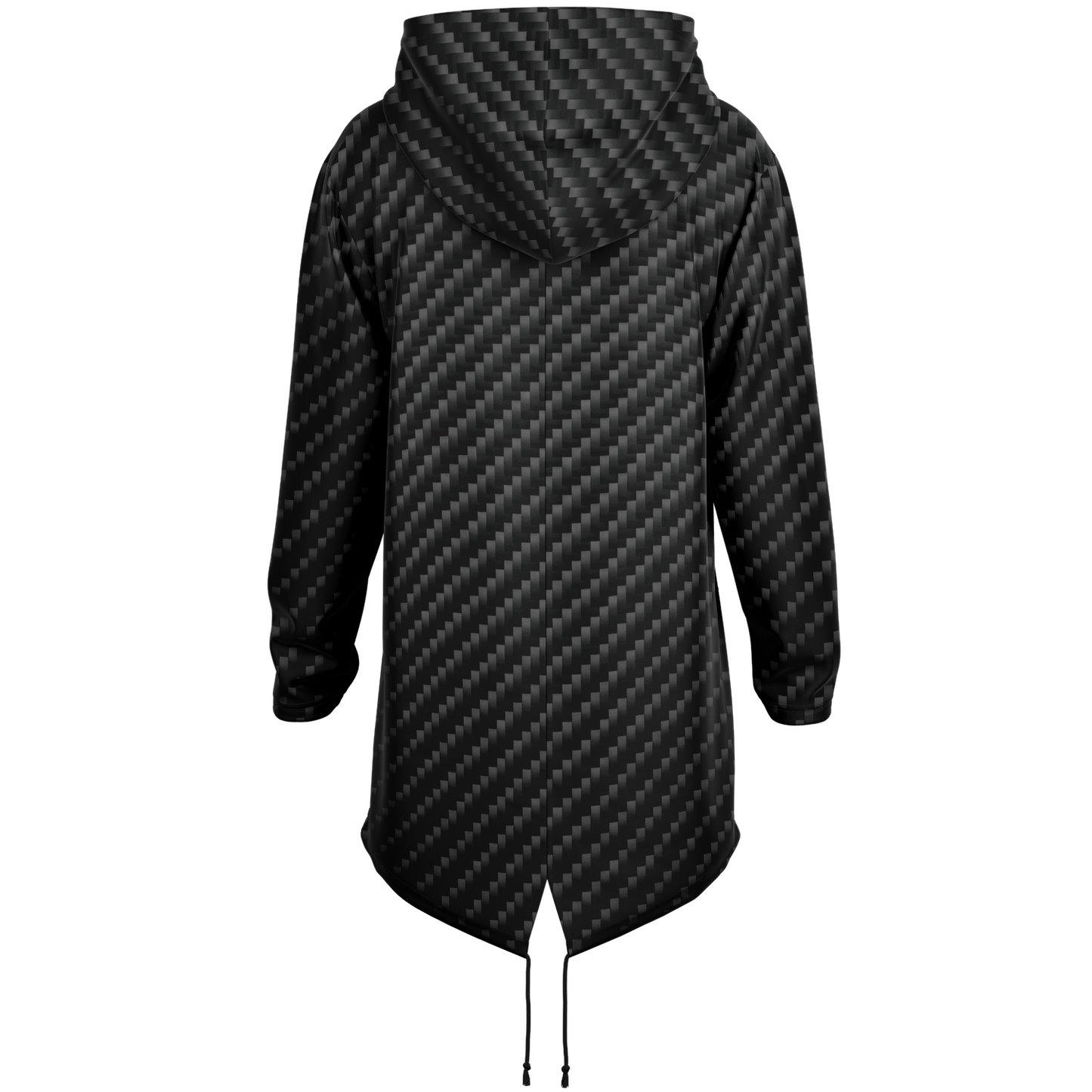 Stealth Carbon Heavy Longline Hoodie - ARKIV3