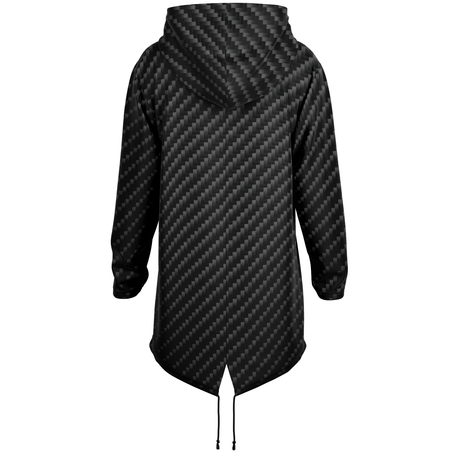 Stealth Carbon Heavy Longline Hoodie - ARKIV3