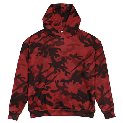 Red Tiger Camo Heavy Hoodie