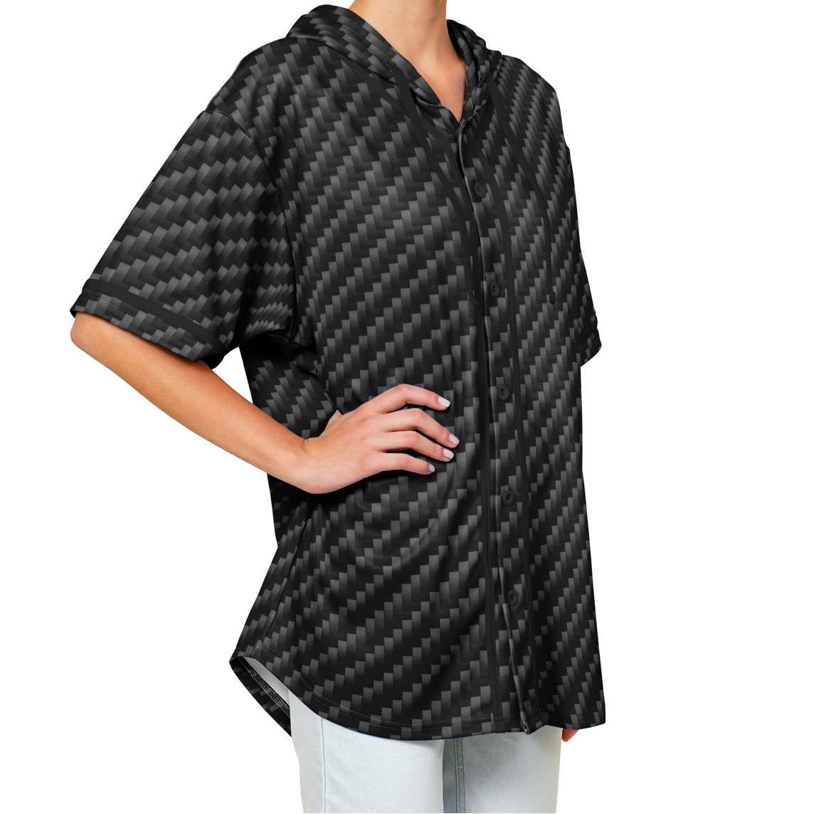 Stealth Carbon Hooded Jersey - ARKIV3