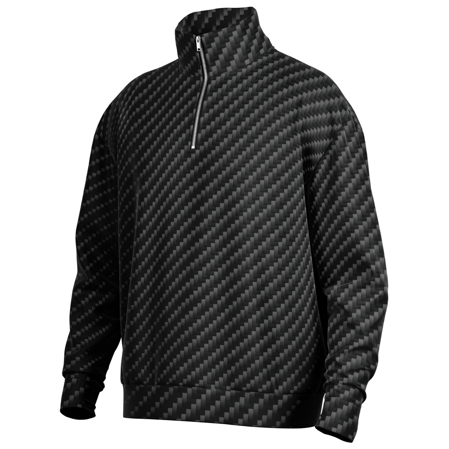 Stealth Carbon Heavy Quarter Zip Sweatshirt - ARKIV3