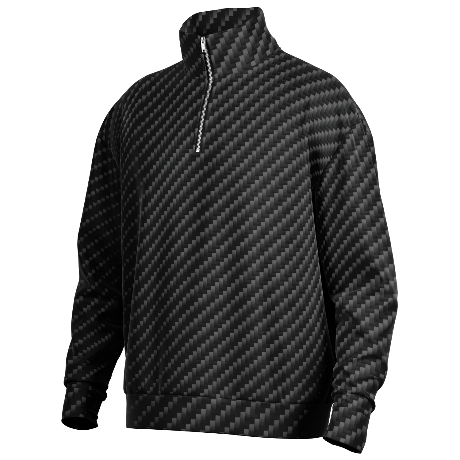 Stealth Carbon Heavy Quarter Zip Sweatshirt - ARKIV3
