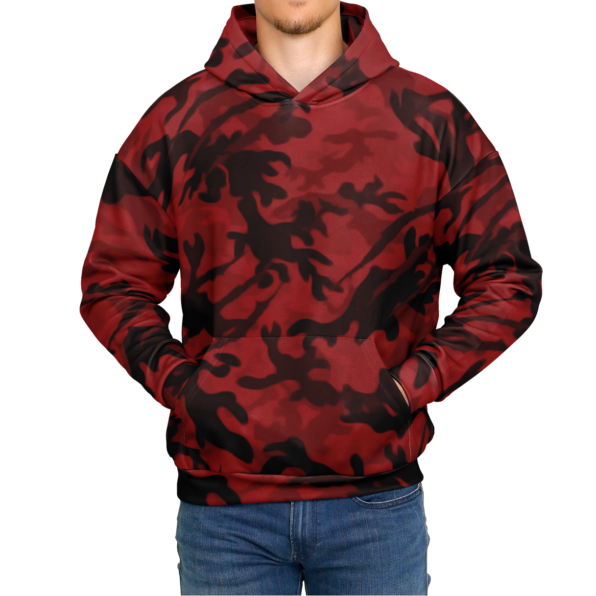Red Tiger Camo Heavy Hoodie