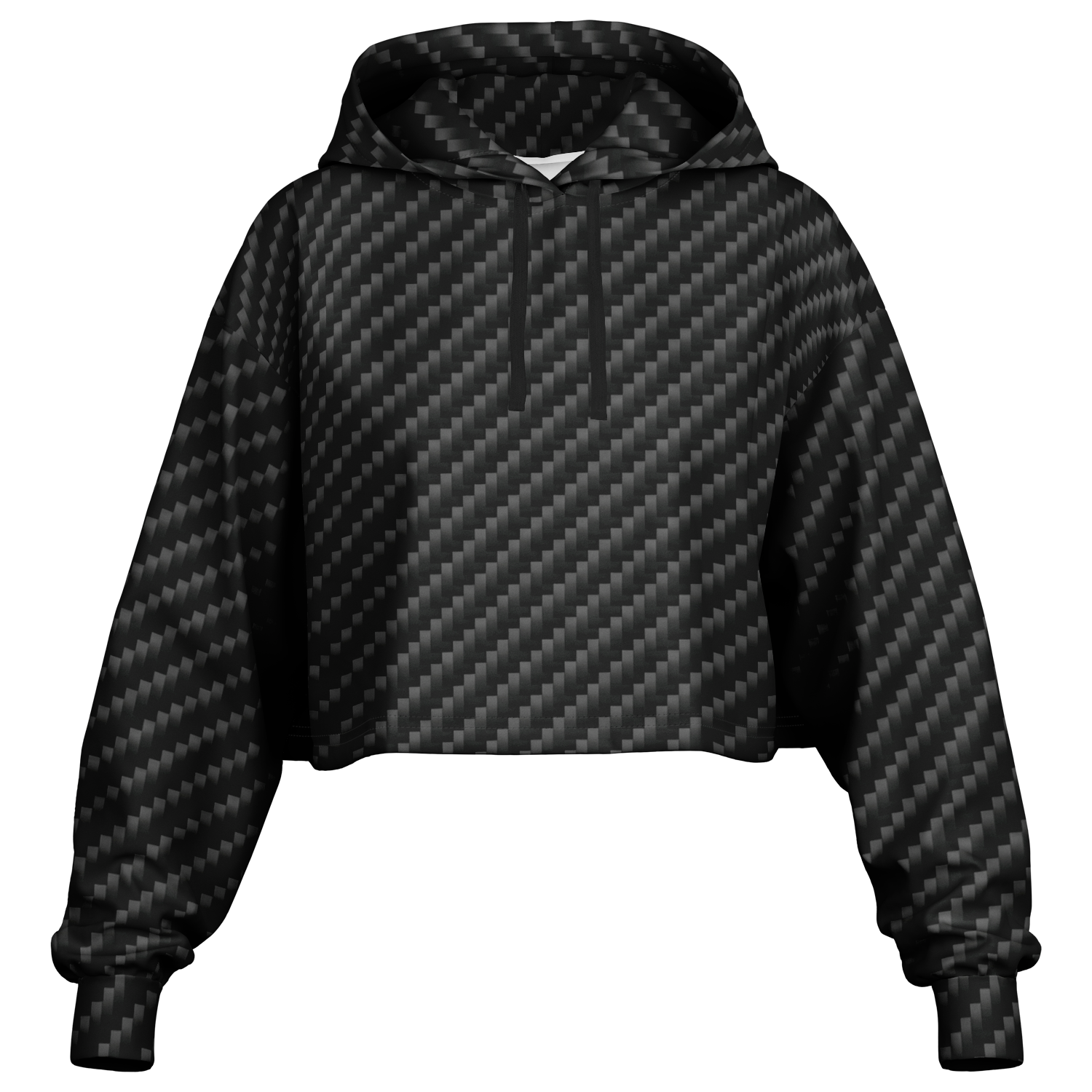 Stealth Carbon Cropped Hoodie - ARKIV3