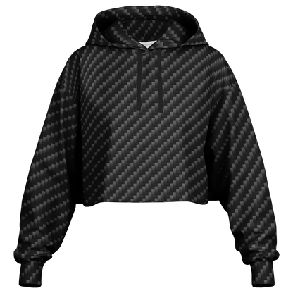 Stealth Carbon Cropped Hoodie - ARKIV3