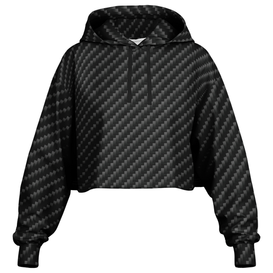 Stealth Carbon Cropped Hoodie - ARKIV3