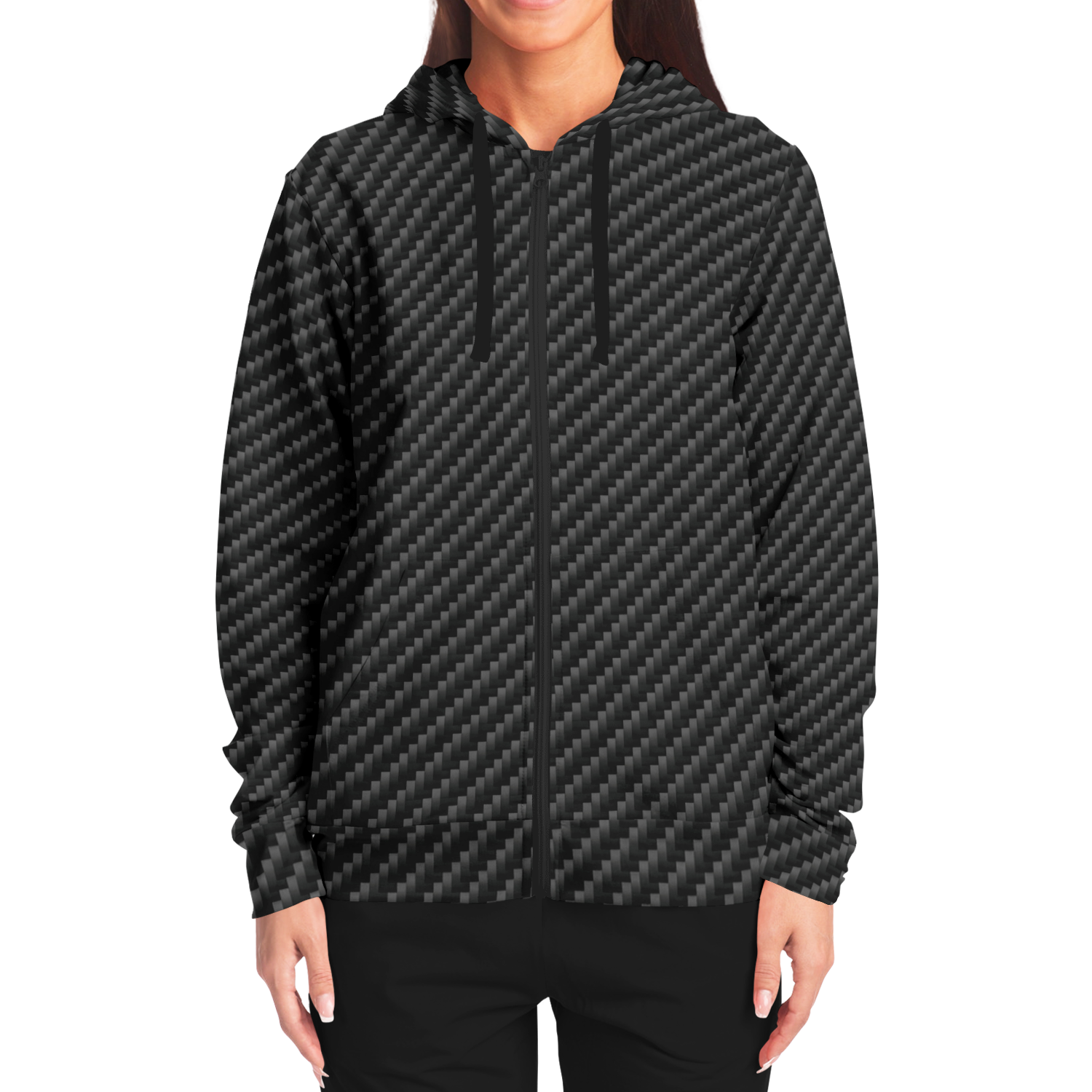 Stealth Carbon Zip Hoodie - ARKIV3