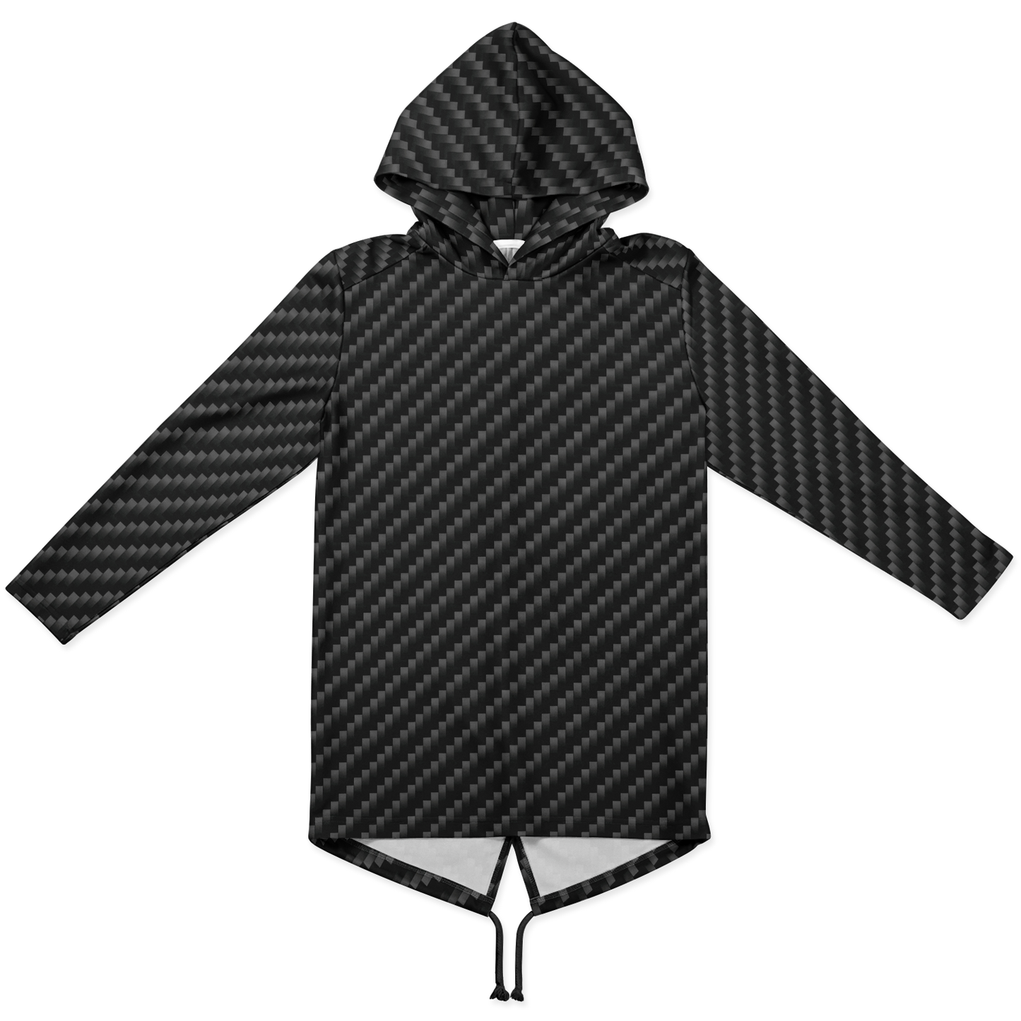 Stealth Carbon Heavy Longline Hoodie - ARKIV3