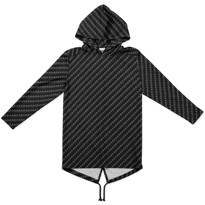 Stealth Carbon Heavy Longline Hoodie - ARKIV3