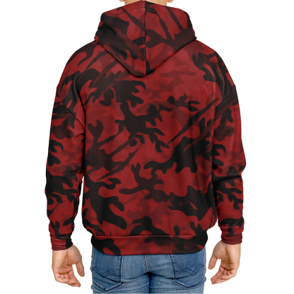 Red Tiger Camo Heavy Hoodie